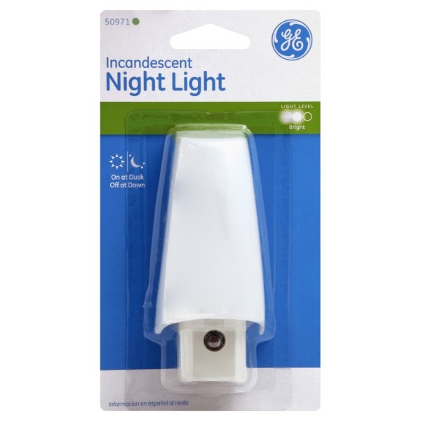 slide 1 of 1, GE Nite Lite Auto White, 1 ct