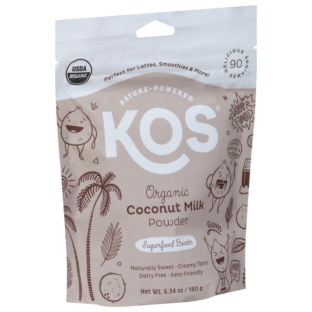 slide 8 of 13, KOS Organic Coconut Milk Powder 6.3 oz, 6.3 oz