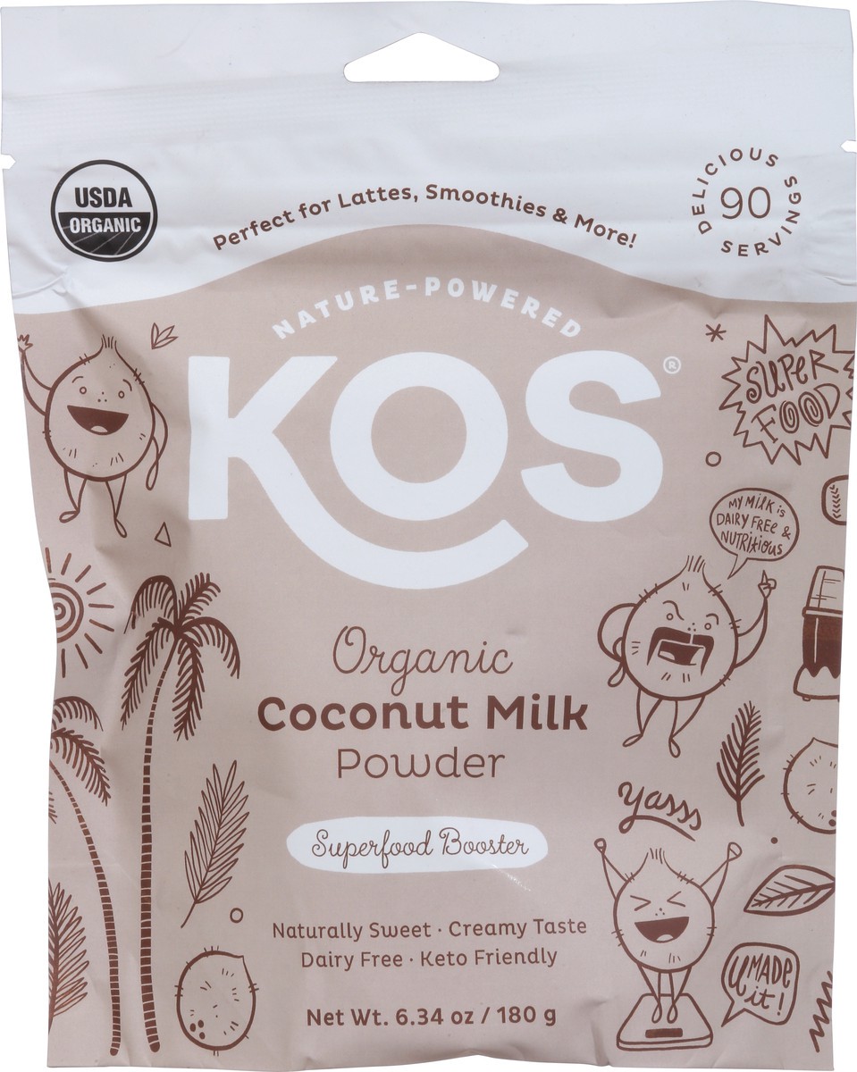 slide 9 of 13, KOS Organic Coconut Milk Powder 6.3 oz, 6.3 oz
