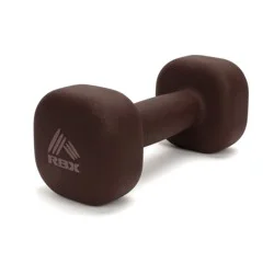 RBX Brown Neoprene Covered Dumbbell - 15 Pounds