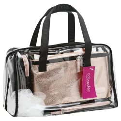 Caboodles Cosmetic Bag Rose Black