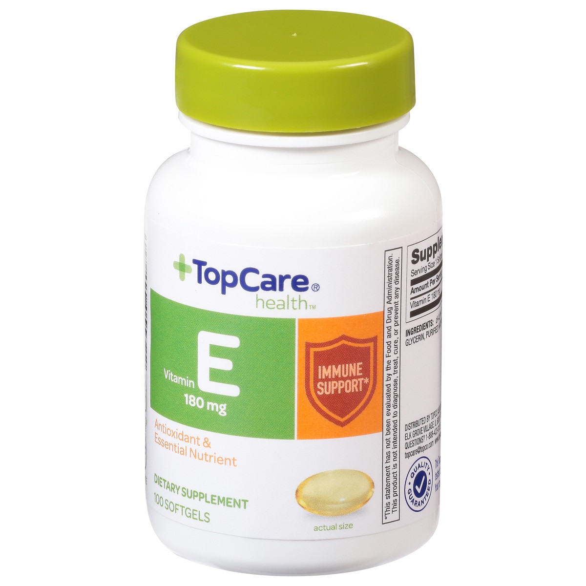 slide 5 of 9, TopCare Vitamin E Syn 400Iu, 100 ct