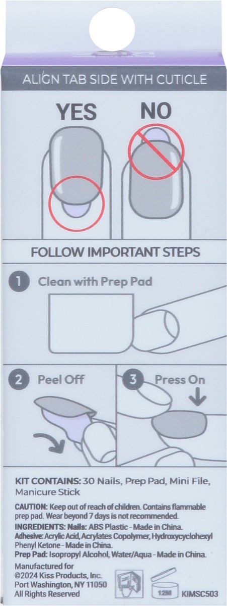 slide 2 of 9, imPRESS Endlessly Nails Short 30 ea, 30 ct