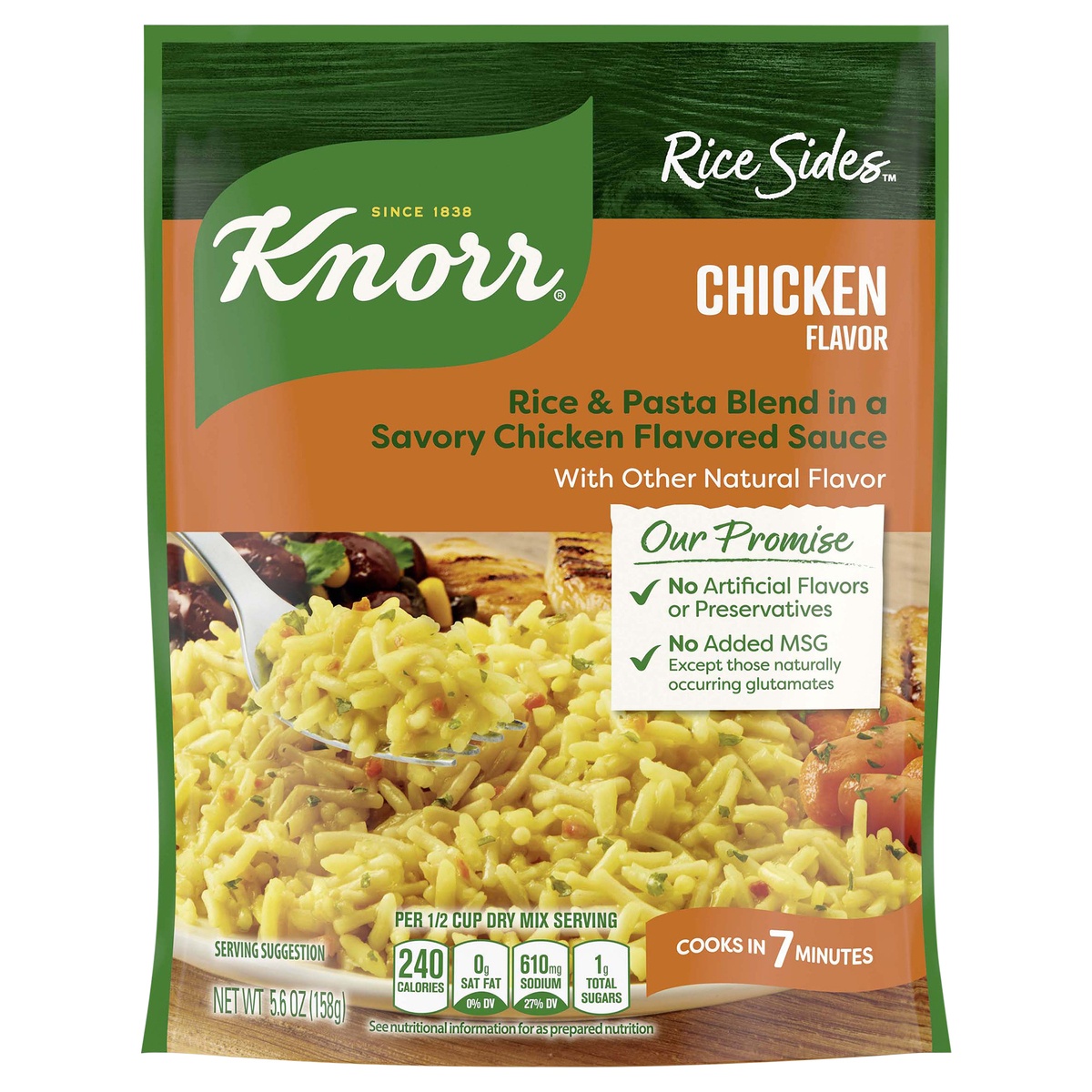 slide 1 of 5, Knorr Rice & Pasta Blend Chicken Flavor, 5.6 oz