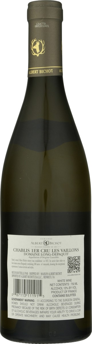slide 5 of 10, Albert Bichot Domaine Long Depaquit Chablis Premier Cru 750 ml, 750 ml