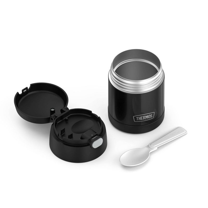 slide 8 of 12, Thermos Stainless Steel Funtainer Food Jar - Black, 10 oz