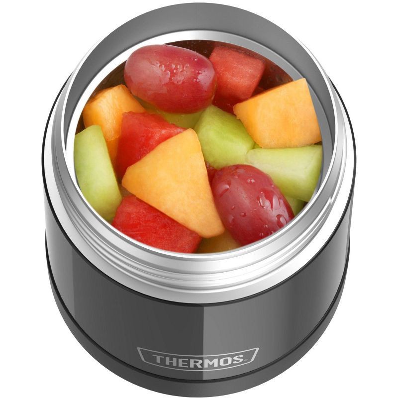 slide 10 of 12, Thermos Stainless Steel Funtainer Food Jar - Black, 10 oz