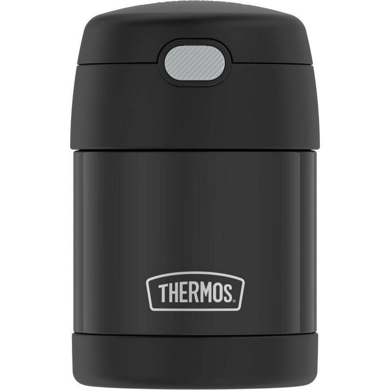 slide 1 of 12, Thermos Stainless Steel Funtainer Food Jar - Black, 10 oz