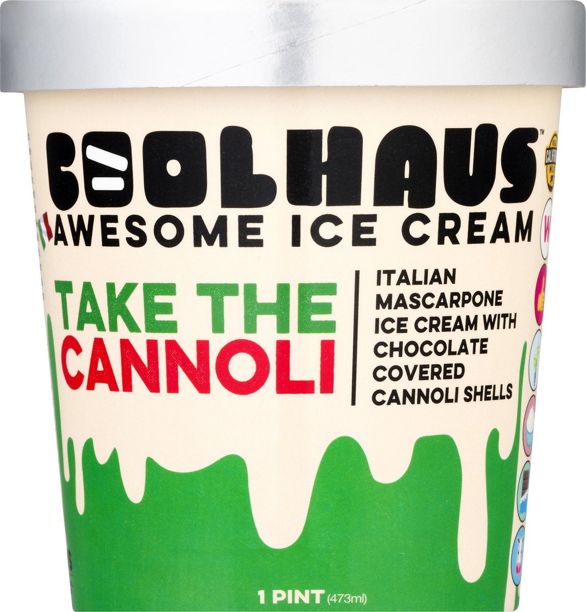 slide 4 of 13, Coolhaus Awesome Take the Cannoli Ice Cream 1 pt, 1 pint