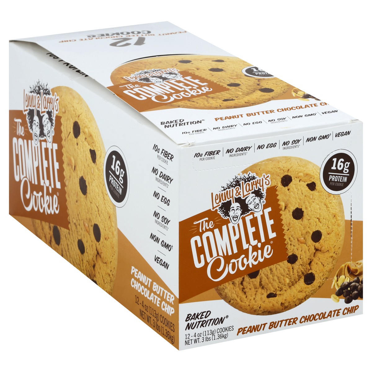 slide 2 of 10, Lenny & Larry's Peanut Butter Chocolate Chip Cookies 12 - 4 oz Cookies, 12 ct