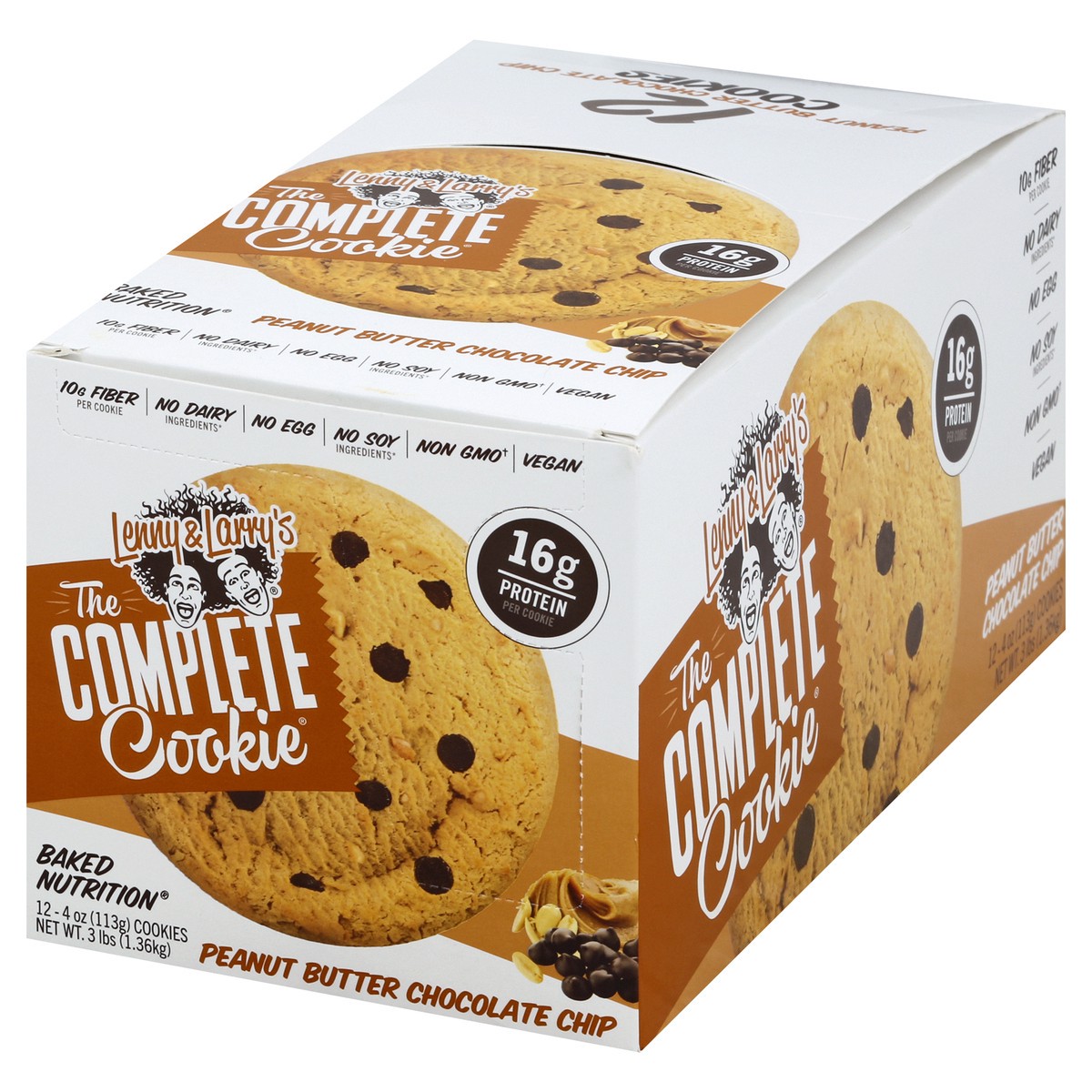 slide 3 of 10, Lenny & Larry's Peanut Butter Chocolate Chip Cookies 12 - 4 oz Cookies, 12 ct