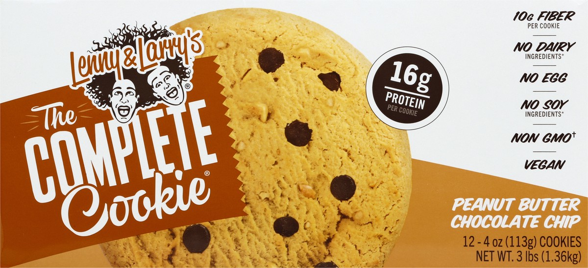 slide 7 of 10, Lenny & Larry's Peanut Butter Chocolate Chip Cookies 12 - 4 oz Cookies, 12 ct