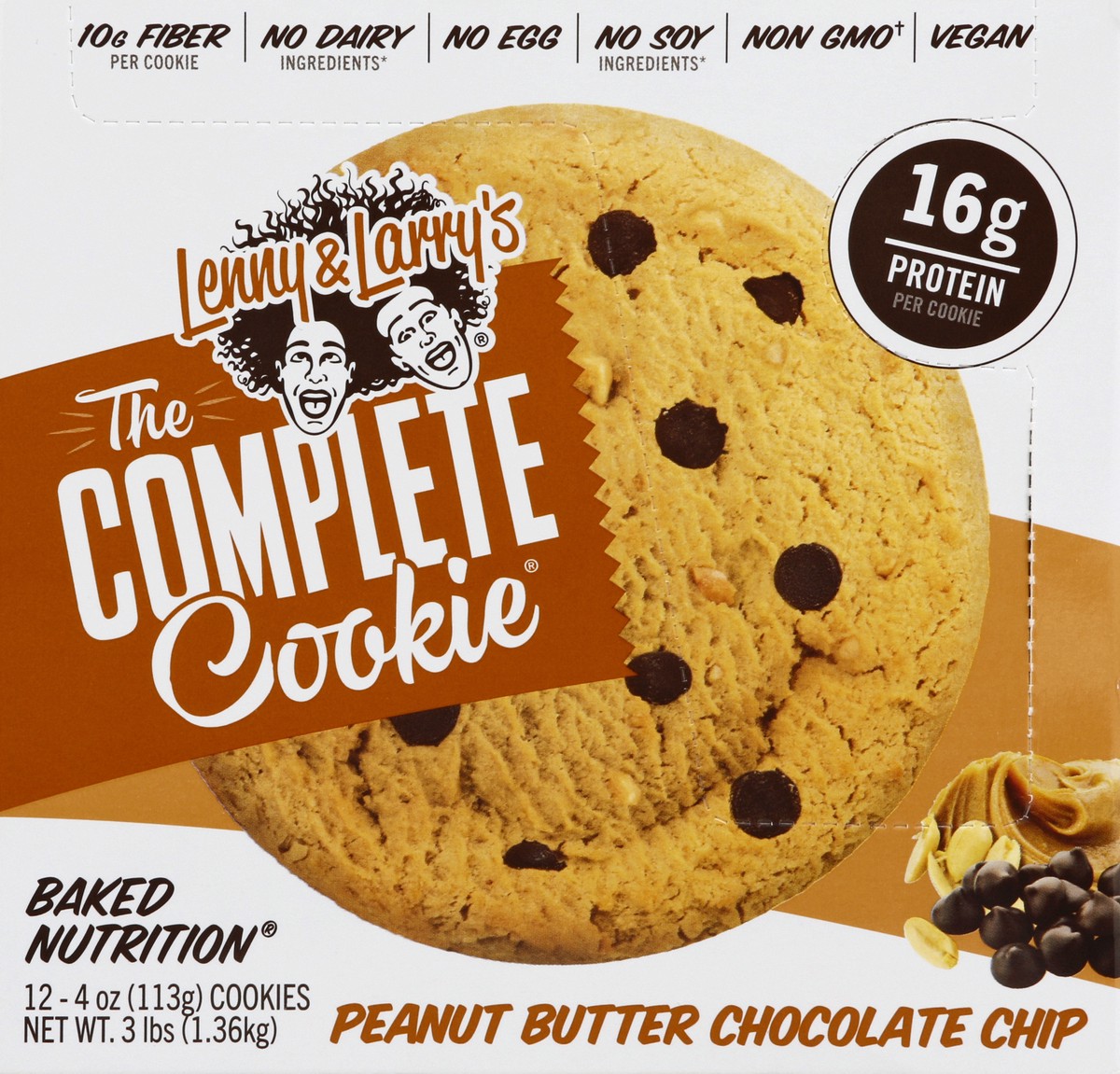 slide 9 of 10, Lenny & Larry's Peanut Butter Chocolate Chip Cookies 12 - 4 oz Cookies, 12 ct