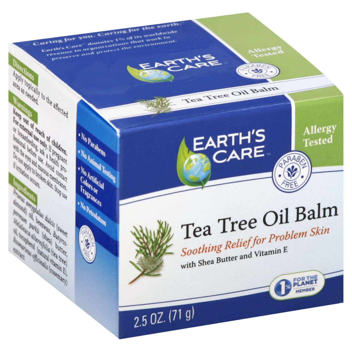 slide 5 of 5, Earth's Care Earths Care Tea Tree Oil Balm, 2.5 oz