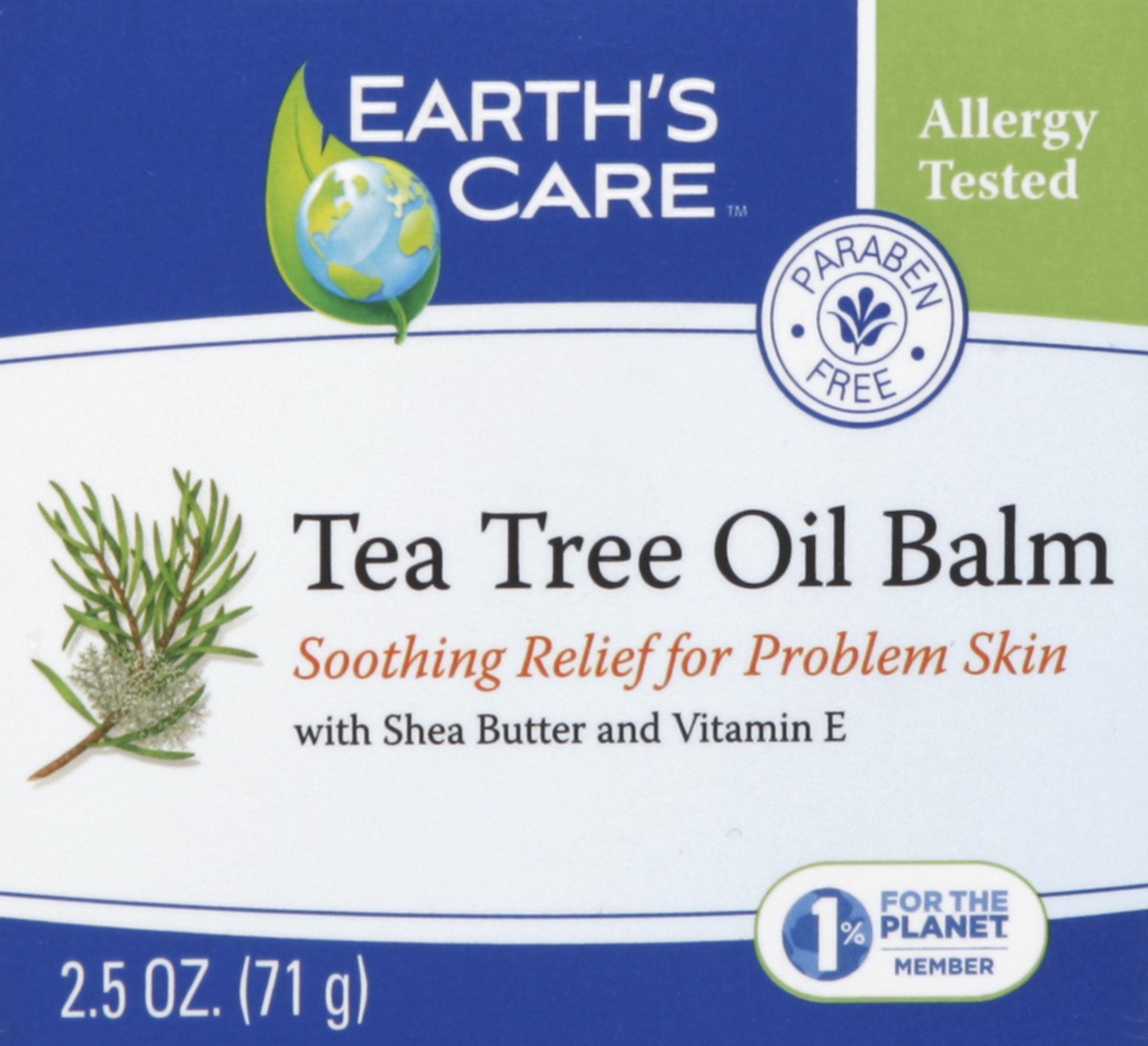 slide 1 of 5, Earth's Care Earths Care Tea Tree Oil Balm, 2.5 oz