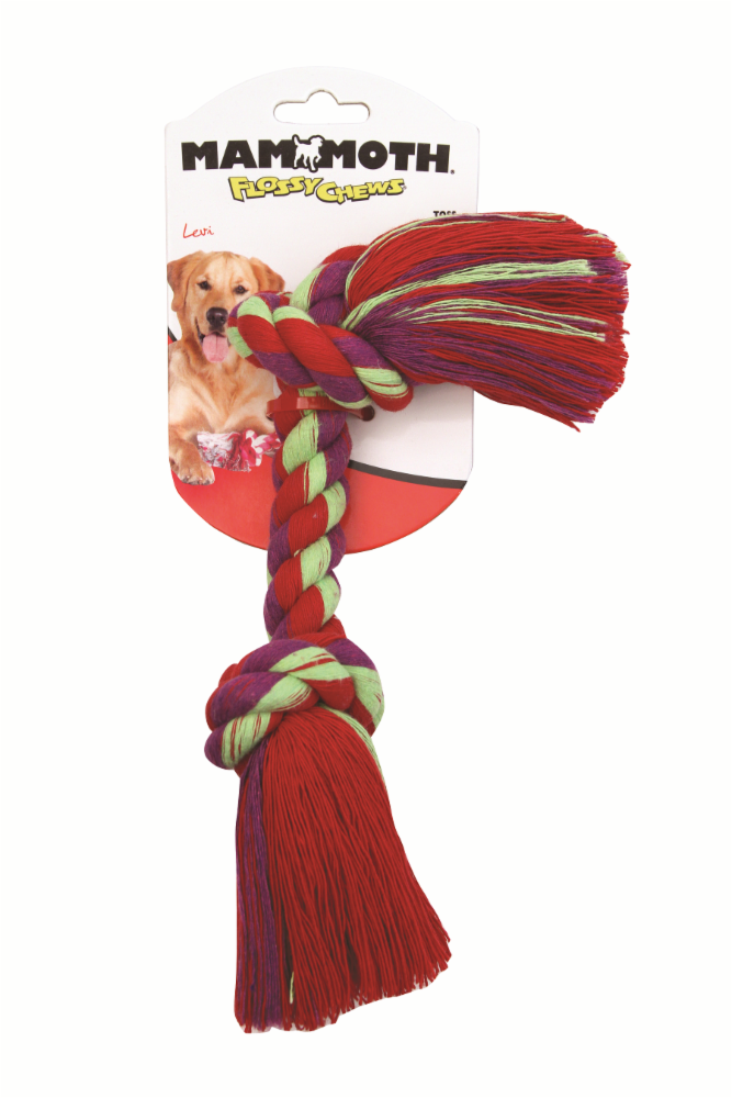 slide 1 of 1, Flossy Chews Large Rope Dog Toy, 14 in