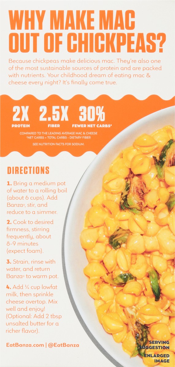 slide 5 of 9, Banza Chickpea Shells and Cheese, 5.5 oz