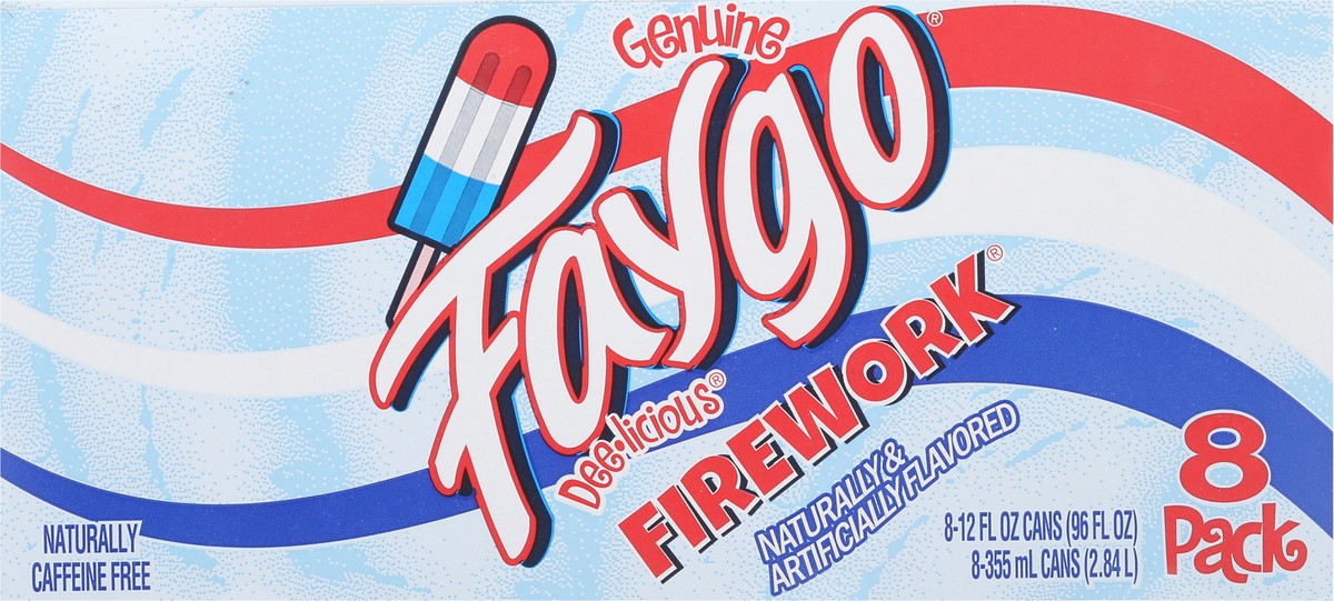 slide 8 of 13, Faygo Firework Soda 8 - 12 fl oz Cans, 8 ct