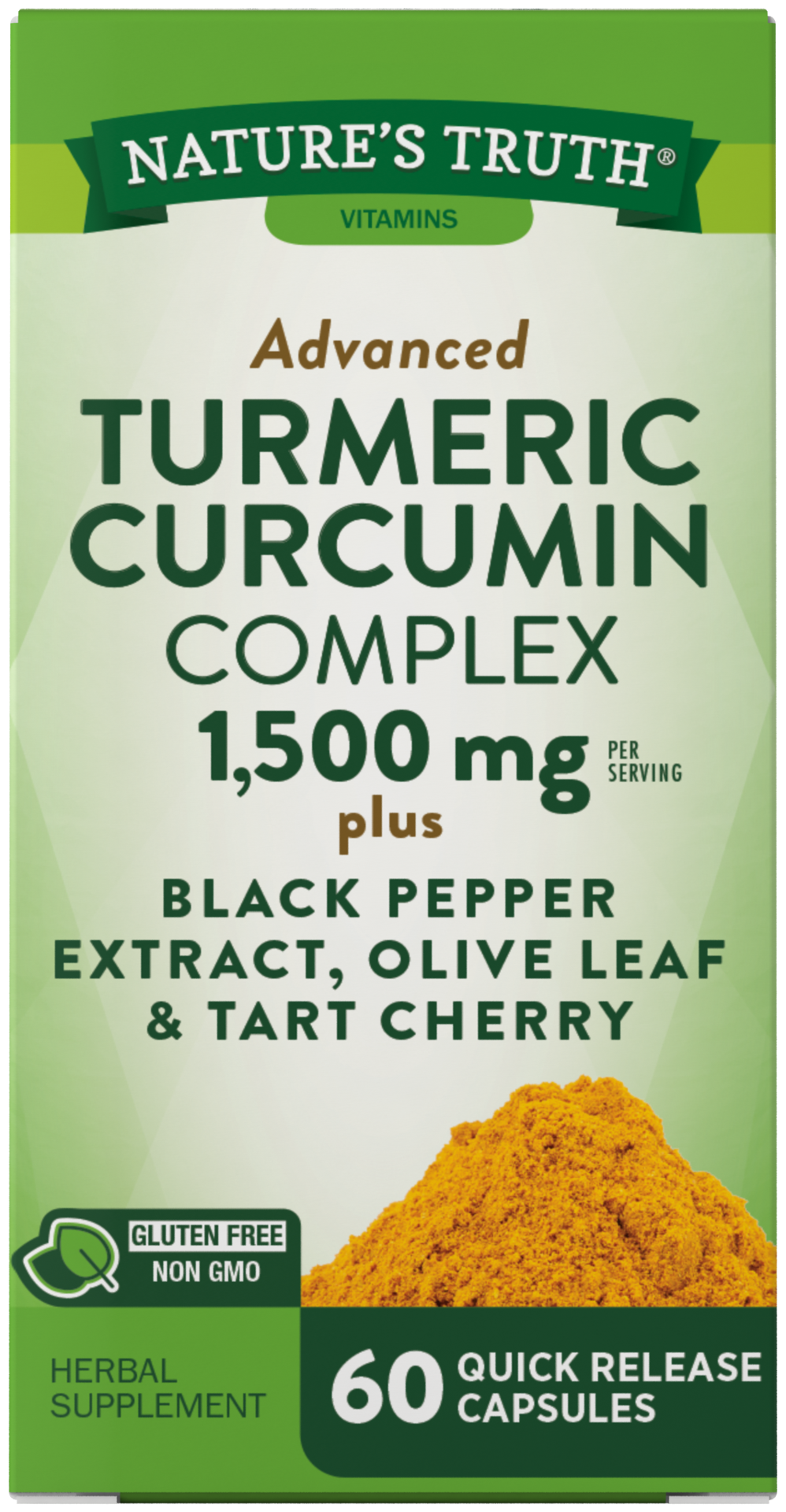 slide 1 of 2, Nature's Truth Natures Truth Turmeric Curcumin Cap, 60 ct