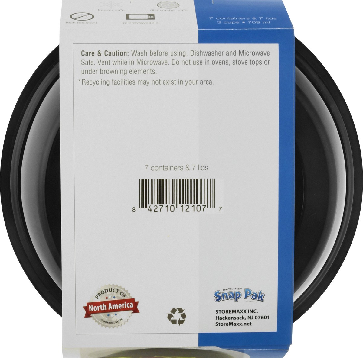 slide 9 of 9, Snap Pak 24 Ounce Reusable Meal Prep Containers 7 ea, 1 ct