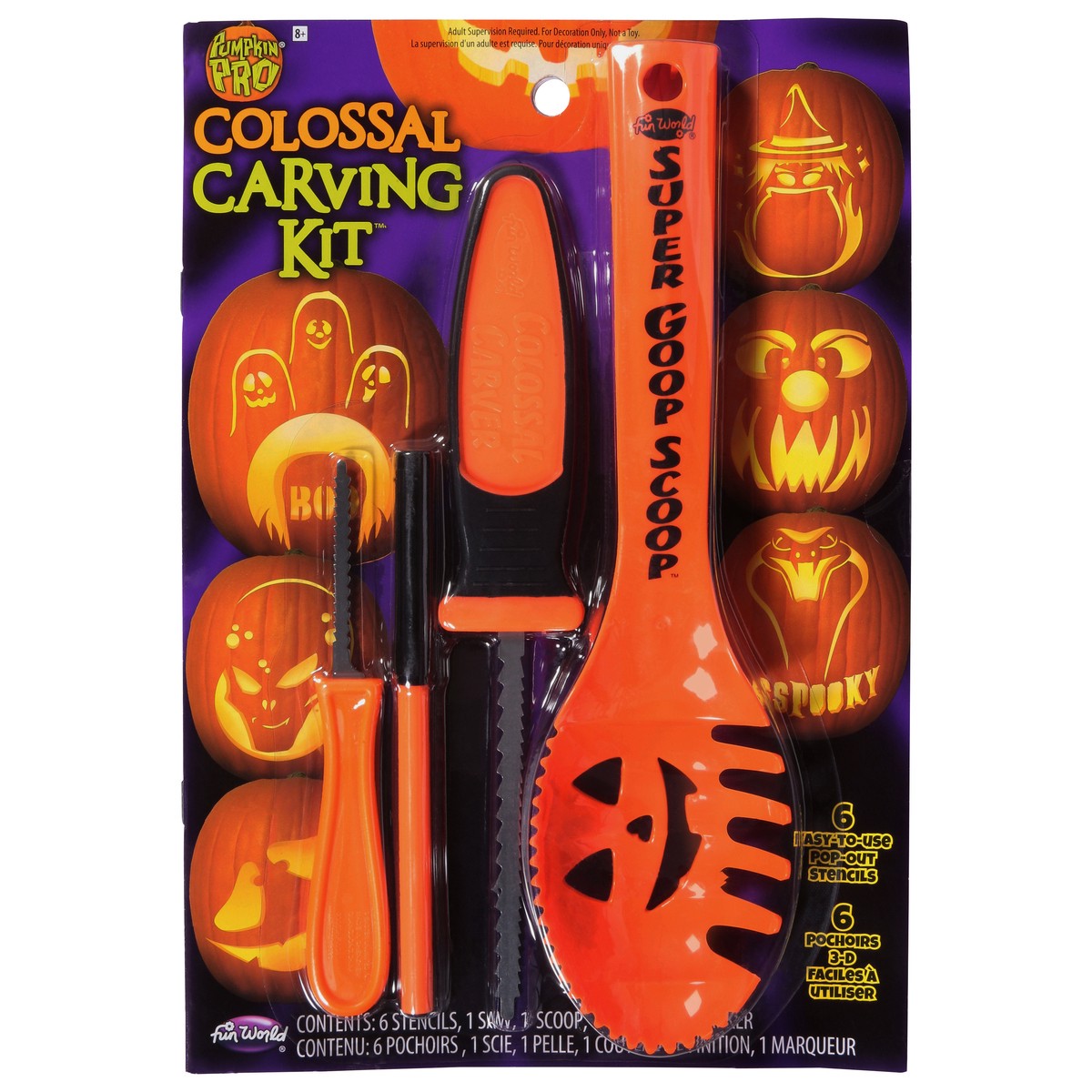 slide 1 of 2, Pumpkin Pro Colossal 8+ Carving Kit 1 ea, 1 ct