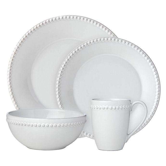 slide 1 of 2, Lenox French Carved Pearl Place Setting, 4 ct