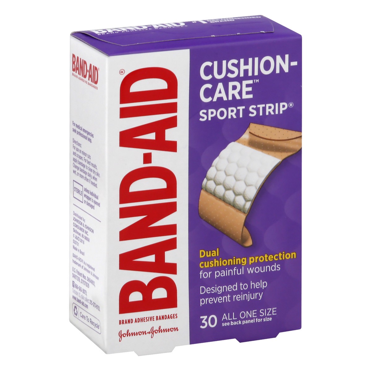 slide 2 of 9, BAND-AID Sterile Cushion Care Flexible Sport Strip Water Resistant Adhesive Bandages, Active First Aid & Wound Care for Minor Cuts, Scrapes & Burns, Extra-Wide Comfort Pad, 30 ct, 30 ct
