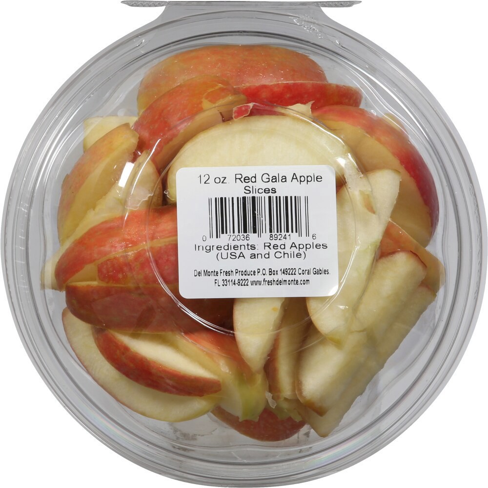 slide 3 of 3, Del Monte Red Apple Slices, 12 oz