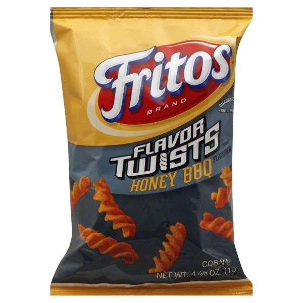 slide 1 of 6, Fritos Flavor Twists Honey BBQ Flavored Corn Snacks, 4.62 oz