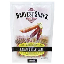 Harvest Snaps Sweet & Spicy Mango Chile Lime Black Bean Snack Crisps 3 oz