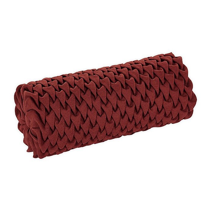 slide 1 of 1, J. Queen New York Tucson Neckroll Pillow - Rust, 1 ct