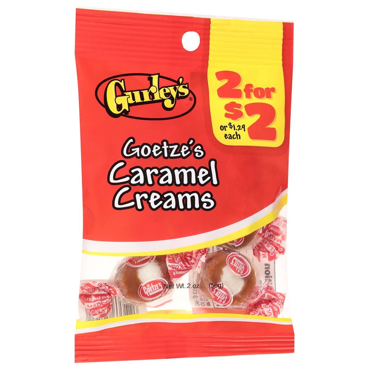 slide 6 of 15, Gurley's Goetze's Caramel Creams 2 oz, 2.5 oz
