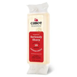Cabot Seriously Sharp Cheddar Cheese, 8 Oz