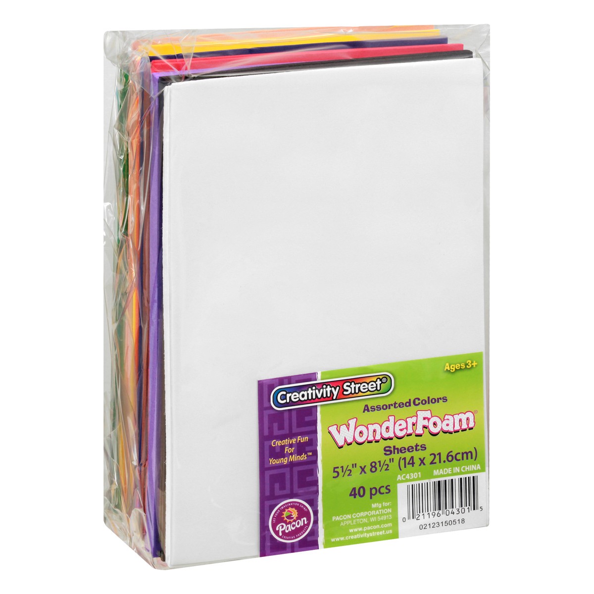 slide 2 of 9, Creativity Street Wonderfoam Sheets Assorted Colors, 55 in x 85 in