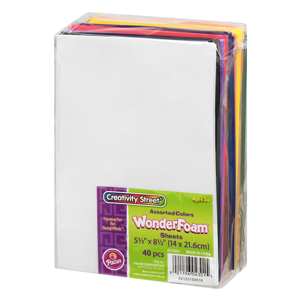 slide 5 of 9, Creativity Street Wonderfoam Sheets Assorted Colors, 55 in x 85 in