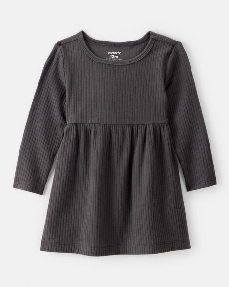 Carter's Carters Baby Girl Long-Sleeve Dress - Black Black 24M 1 ct | shipt