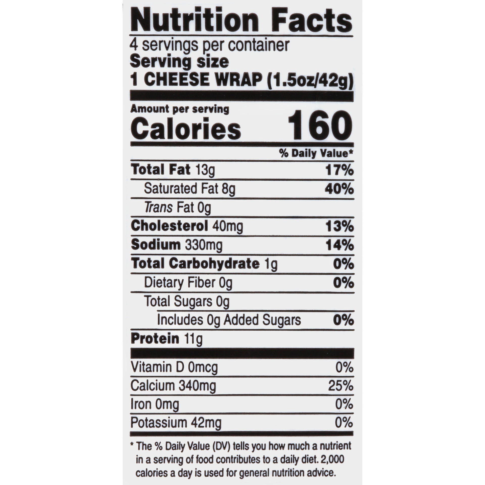 slide 5 of 6, Folios Folio's Cheddar Cheese Wraps, 6 oz