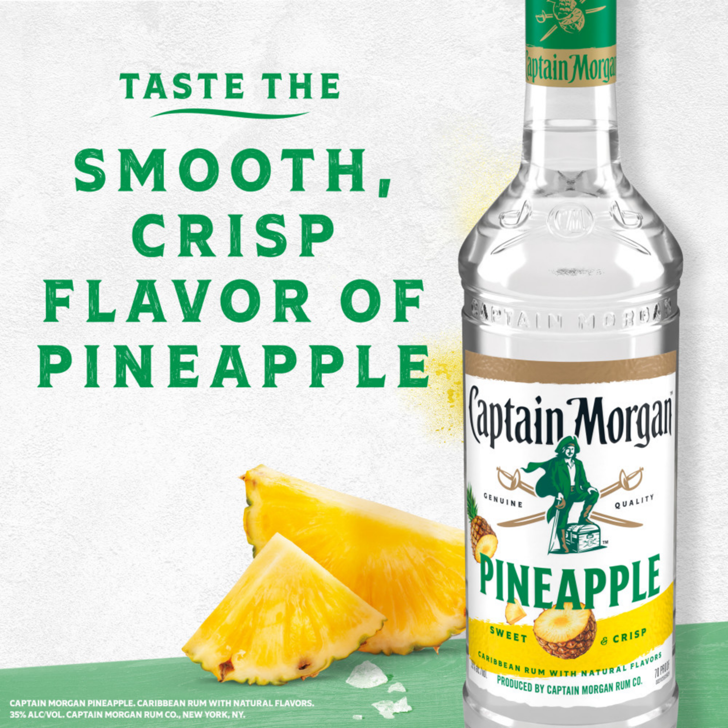 slide 3 of 4, Captain Morgan Pineapple (Caribbean Rum with Natural Flavors), 750 mL, 750 ml
