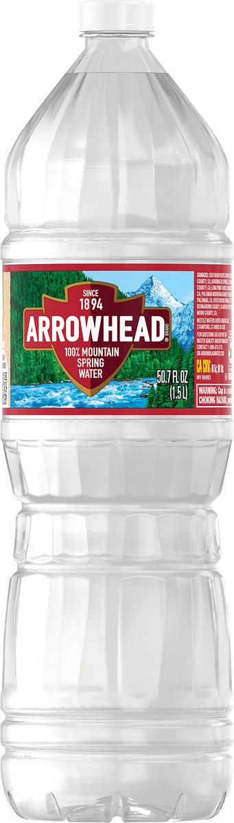 slide 2 of 7, ARROWHEAD Brand 100% Mountain Spring Water, 50.7-ounce plastic bottle, 