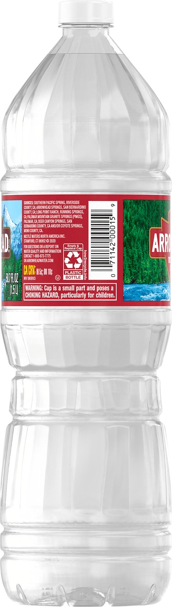 slide 5 of 7, ARROWHEAD Brand 100% Mountain Spring Water, 50.7-ounce plastic bottle, 