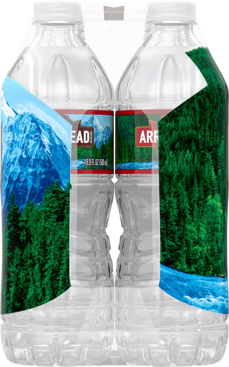 slide 6 of 7, ARROWHEAD Brand 100% Mountain Spring Water, 16.9-ounce plastic bottles (Pack of 6), 