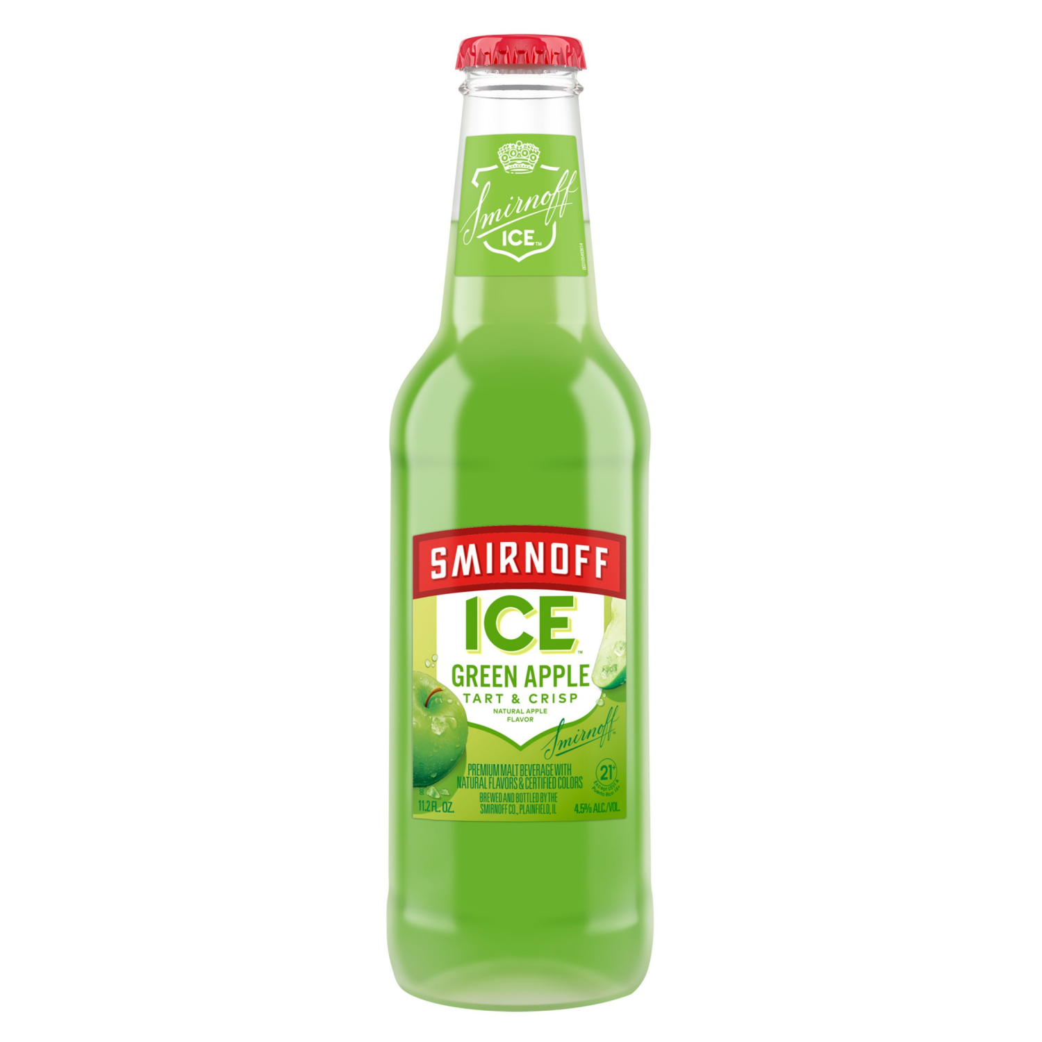 slide 4 of 8, Smirnoff Ice Green Apple Malt Beverage 6 - 11.2 fl oz Bottles, 6 ct