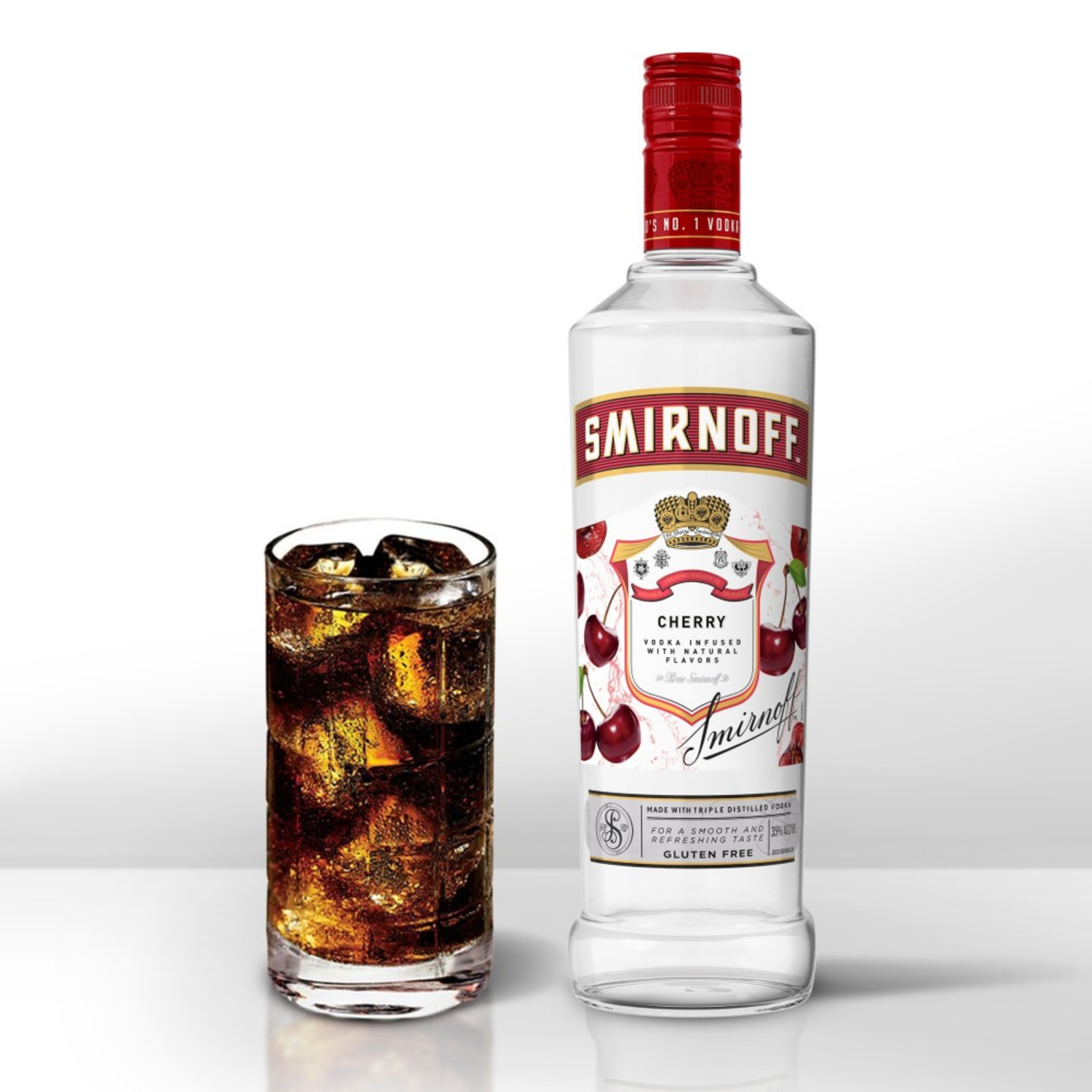 slide 2 of 6, Smirnoff Company Smirnoff Cherry Vodka, 750 ml
