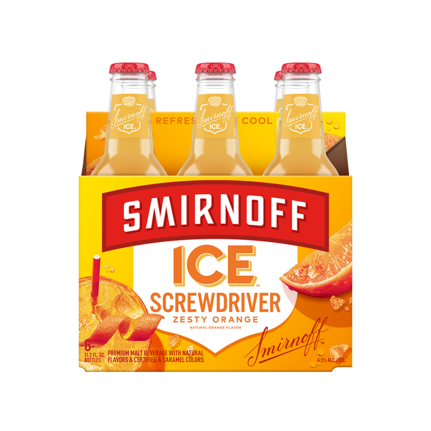 slide 7 of 8, Smirnoff Ice Screwdriver Malt Beverage 6 ea, 6 ct; 11 oz