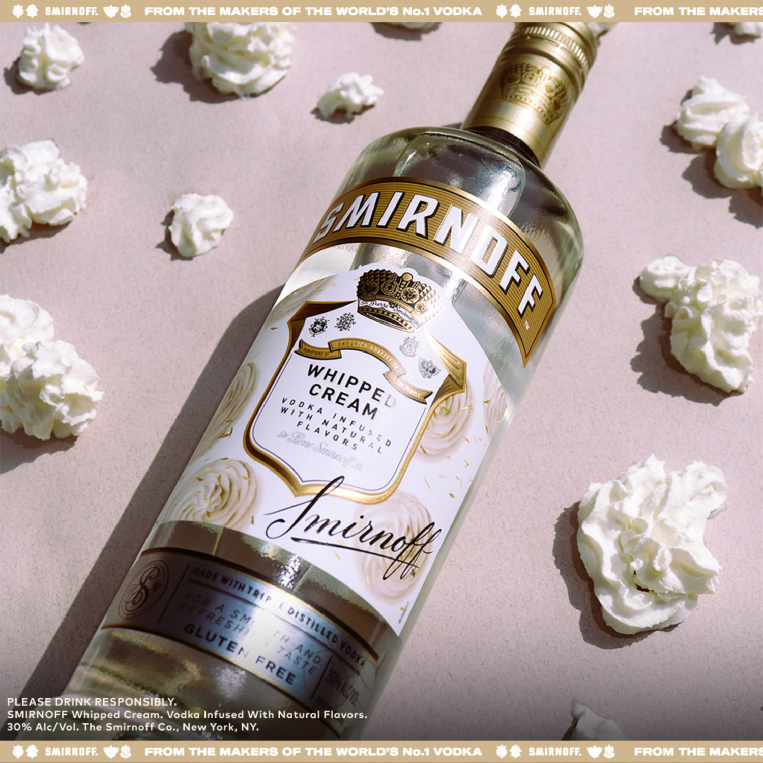 slide 2 of 6, Smirnoff Company Smirnoff Whipped Cream Vodka, 750 ml