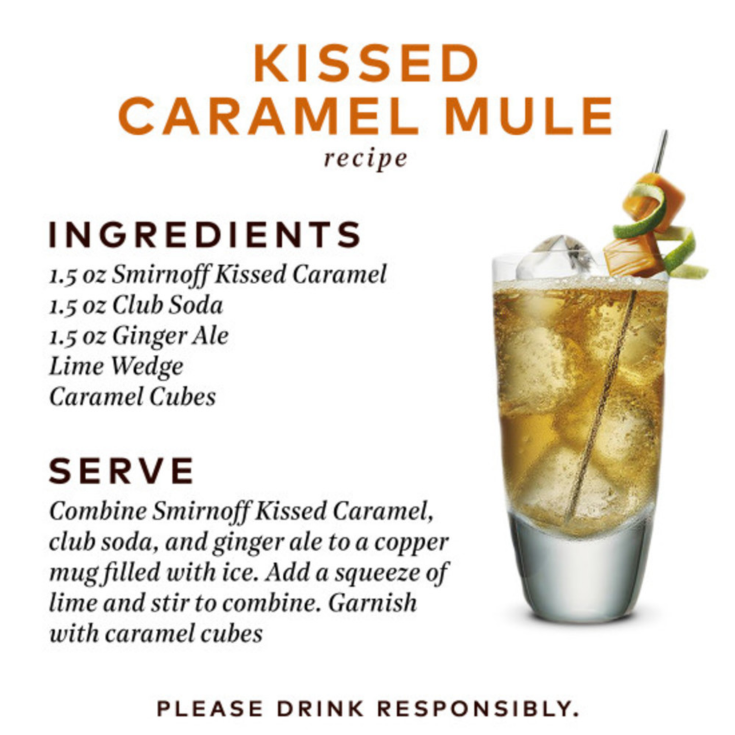 slide 5 of 5, Smirnoff Company Smirnoff Kissed Caramel Vodka, 750 ml