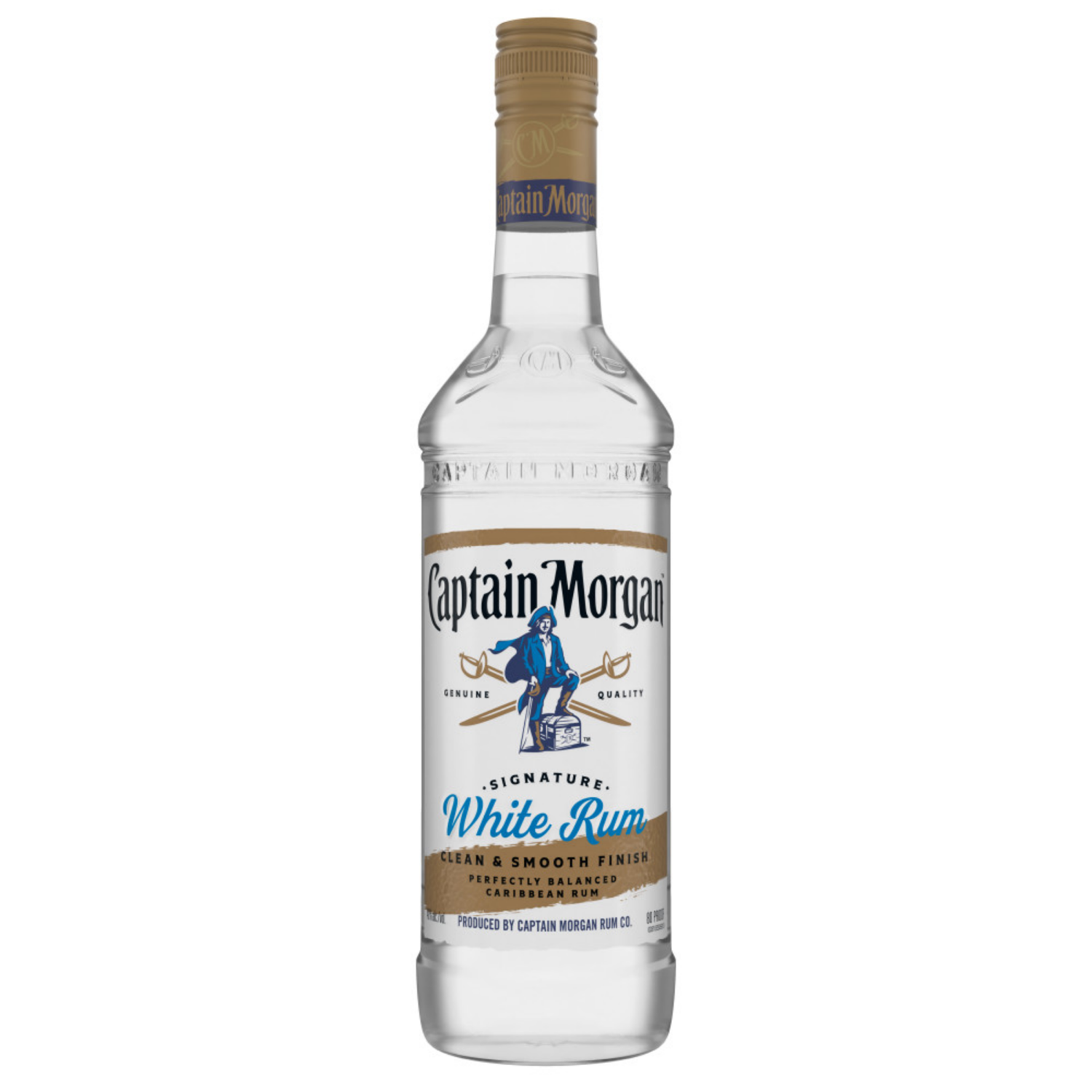 slide 4 of 5, Captain Morgan Captainmor Captain Morgan Caribbean White Rum, 1 liter