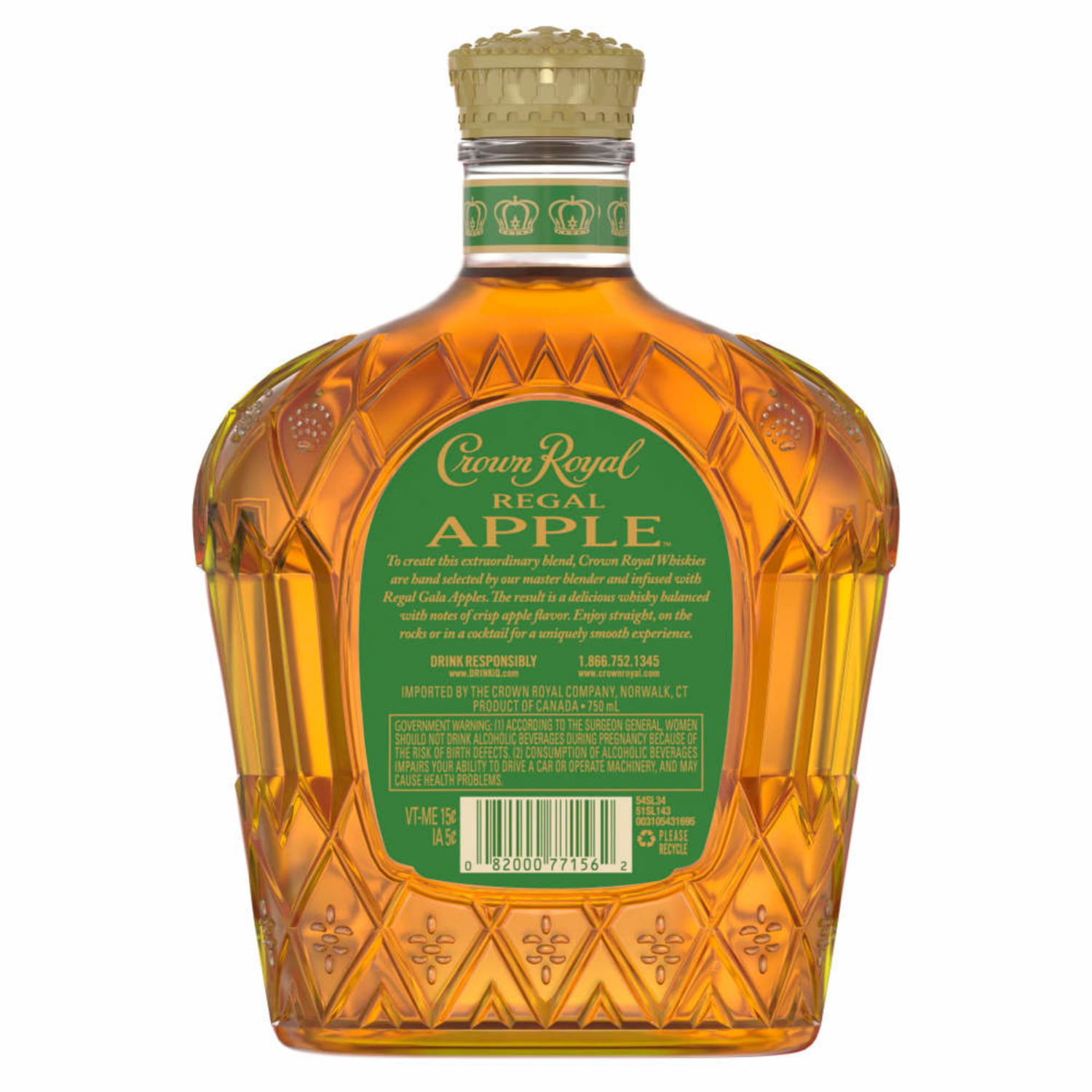 slide 6 of 6, Crown Royal Regal Apple Flavored Whisky, 750 ml