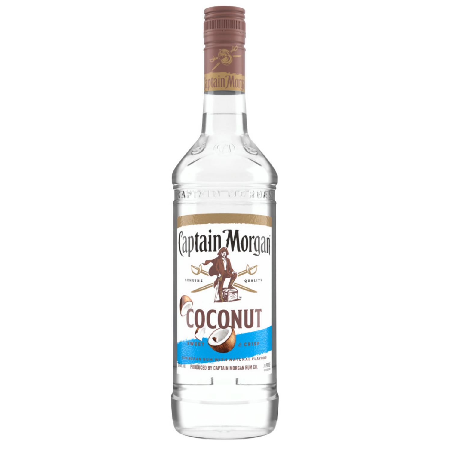 slide 3 of 4, Captain Morgan Coconut (Caribbean Rum with Natural Flavors), 1 L, 1 liter