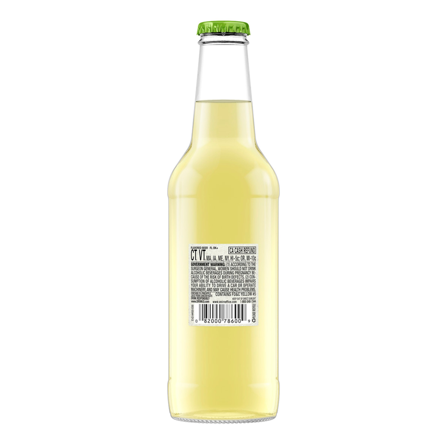 slide 2 of 6, Smirnoff Sourced Pineapple Coconut Beer 6 ea, 6 ct